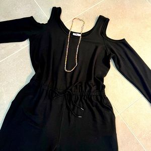 OSO jet black jumpsuit NWOT